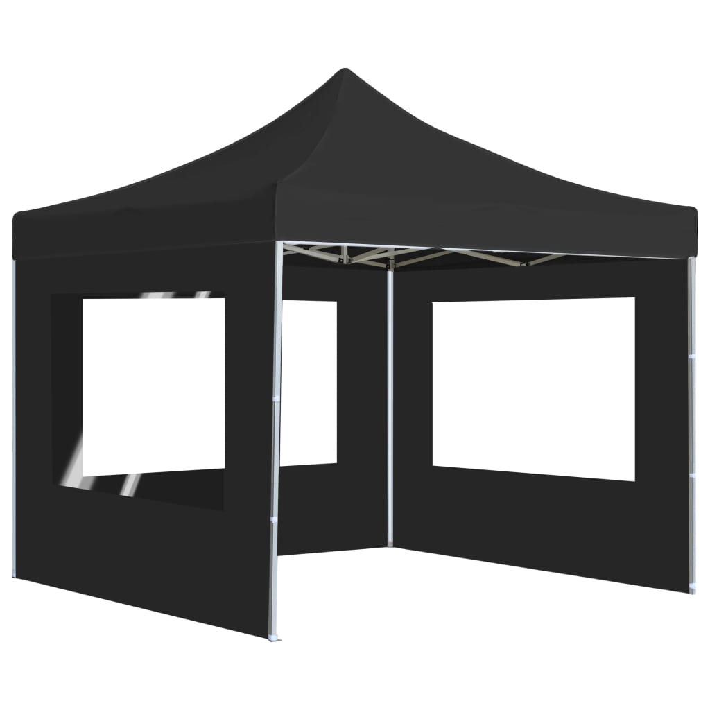 Vetonek Carpa plegable profesional con paredes aluminio antracita 3x3 m