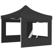 Carpa plegable profesional con paredes aluminio antracita 3x3 m v0428 - Vetonek