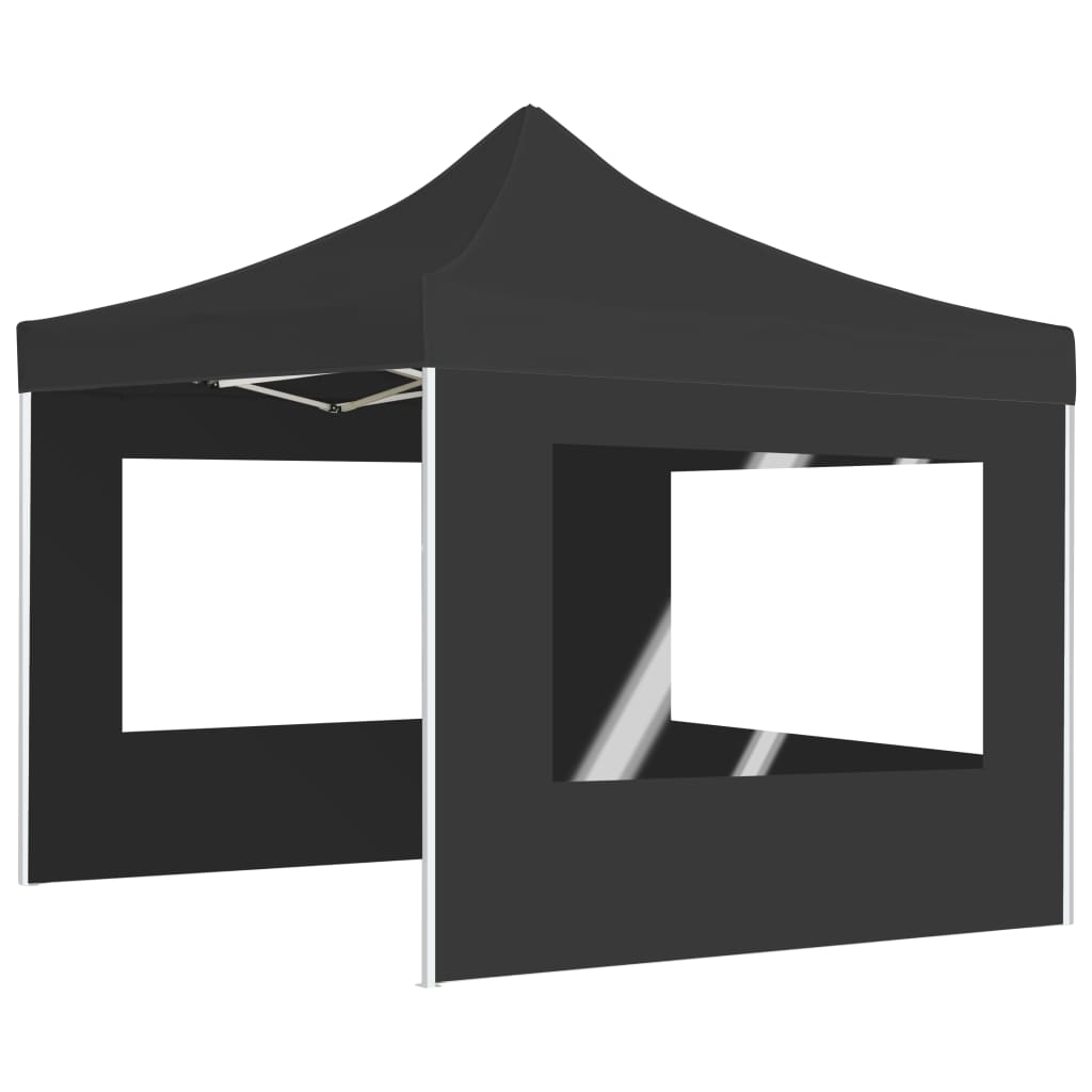 Carpa plegable profesional con paredes aluminio antracita 3x3 m v0428 - Vetonek