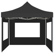 Carpa plegable profesional con paredes aluminio antracita 3x3 m v0428 - Vetonek