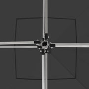 Carpa plegable profesional con paredes aluminio antracita 3x3 m v88 - Vetonek