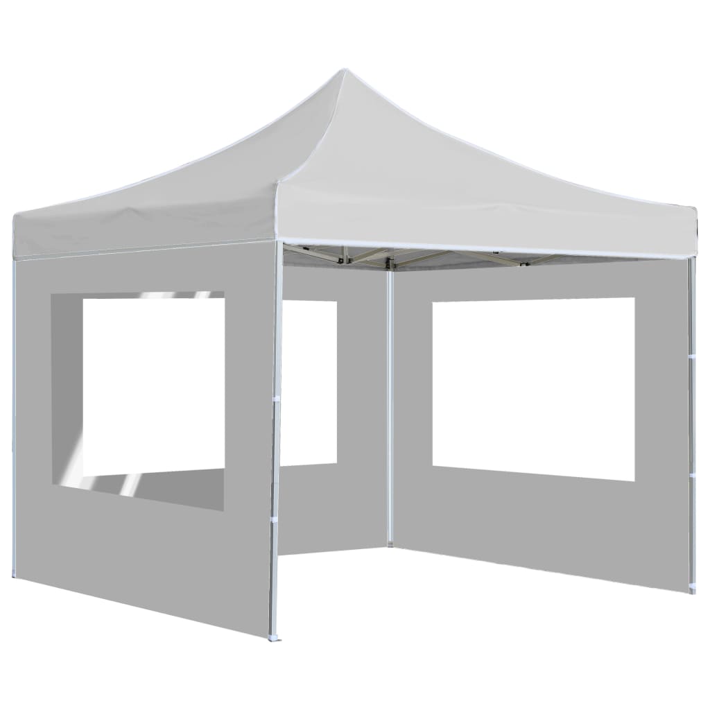 Vetonek Carpa plegable profesional con paredes aluminio blanco 3x3m