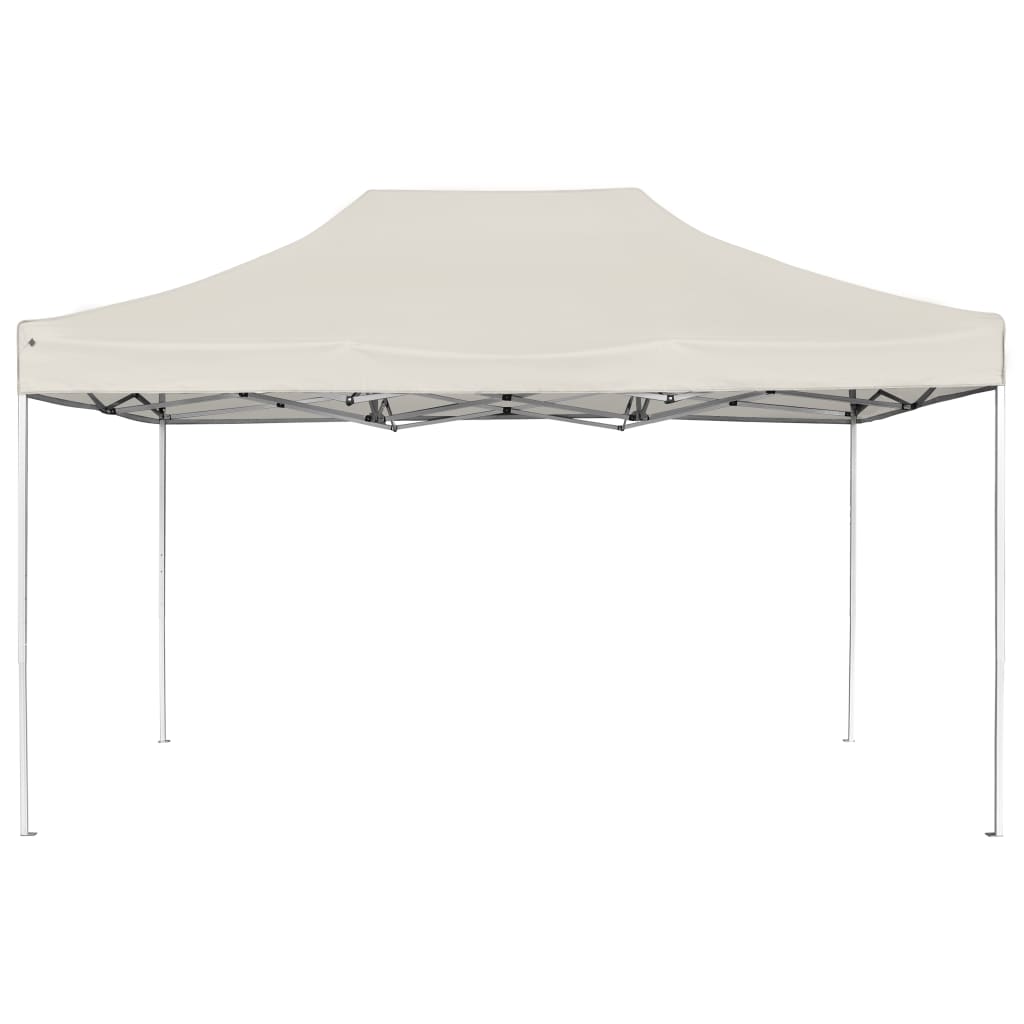 Vetonek Carpa plegable profesional de aluminio crema 4,5x3 m