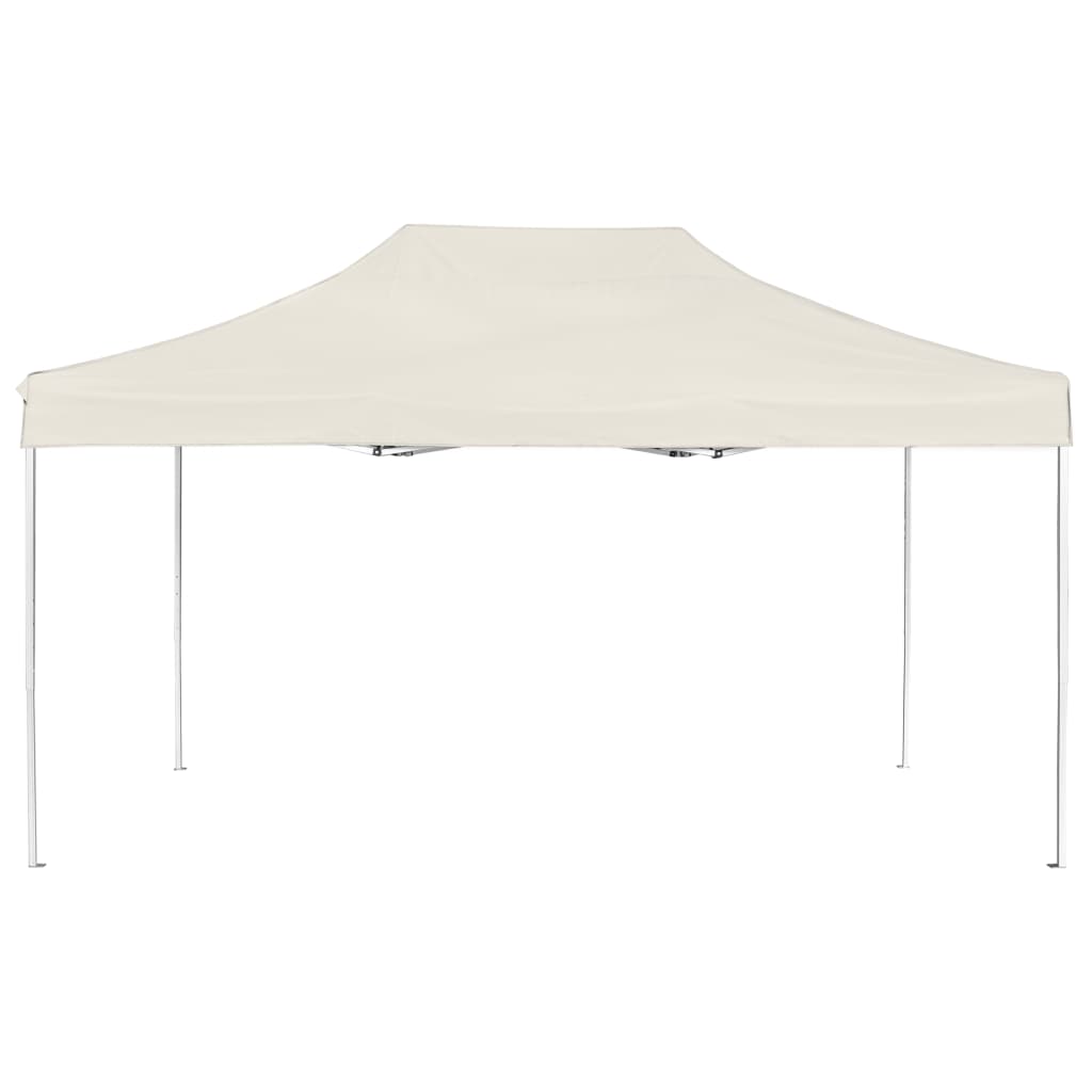 Carpa plegable profesional de aluminio crema 4,5x3 m - Vetonek