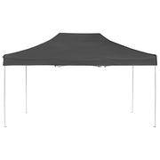 Carpa plegable profesional de aluminio gris antracita 4,5x3 m v0473 - Vetonek