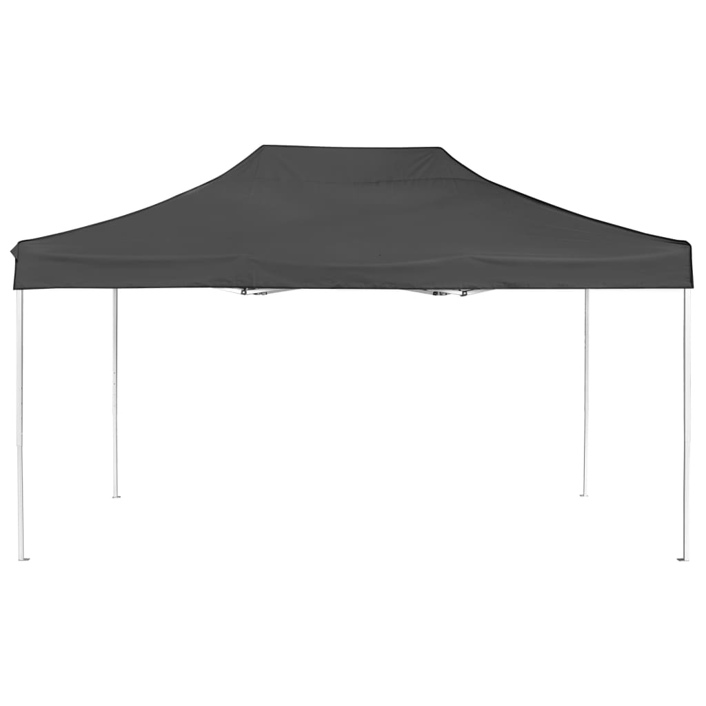 Carpa plegable profesional de aluminio gris antracita 4,5x3 m v0473 - Vetonek