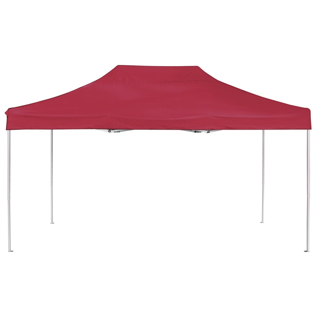 Carpa plegable profesional de aluminio rojo vino tinto 4,5x3m - Vetonek