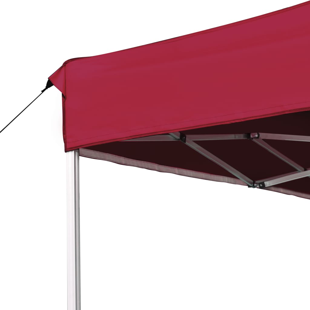 Carpa plegable profesional de aluminio rojo vino tinto 4,5x3m - Vetonek