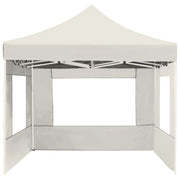 Carpa plegable profesional con paredes aluminio crema 4,5x3 m v0503 - Vetonek