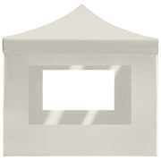 Carpa plegable profesional con paredes aluminio crema 4,5x3 m v96 Vetonek