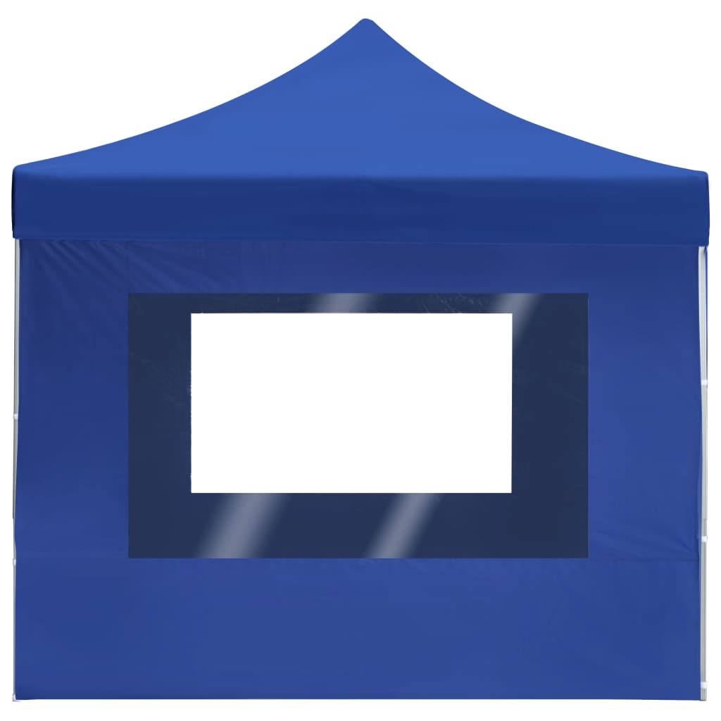 Carpa plegable profesional con paredes aluminio azul 4,5x3 m v97 - Vetonek