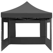 Carpa plegable con paredes aluminio gris antracita 4,5x3 m v0527 - Vetonek