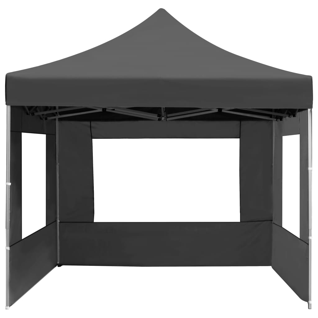 Carpa plegable con paredes aluminio gris antracita 4,5x3 m v0527 - Vetonek