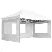 Vetonek Carpa plegable profesional con paredes aluminio blanca 4,5x3 m