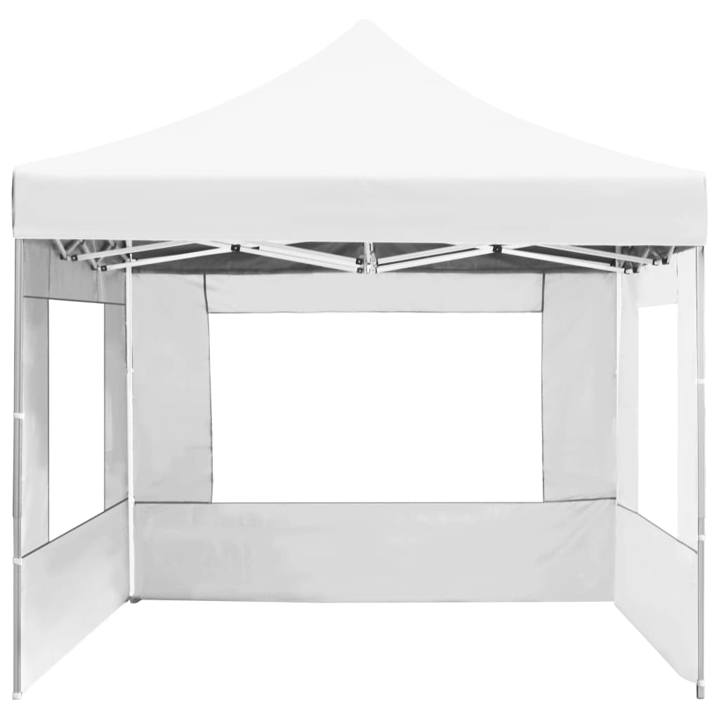 Carpa plegable profesional con paredes aluminio blanca 4,5x3 m v0541 - Vetonek