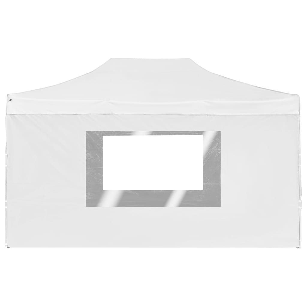 Carpa plegable profesional con paredes aluminio blanca 4,5x3 m v0541 - Vetonek