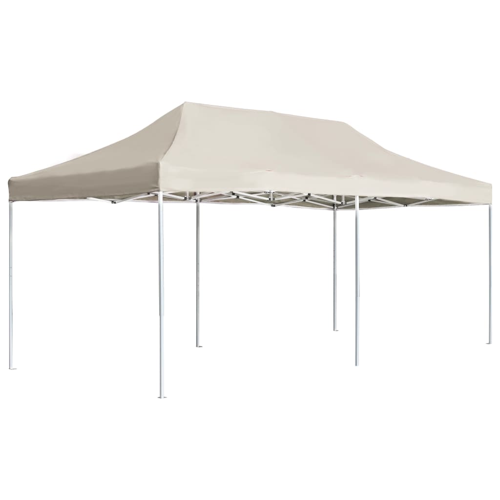 Carpa plegable profesional de aluminio crema 6x3 m v0558 Vetonek