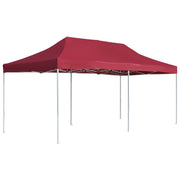 Carpa plegable profesional de aluminio rojo vino tinto 6x3m v0589 Vetonek