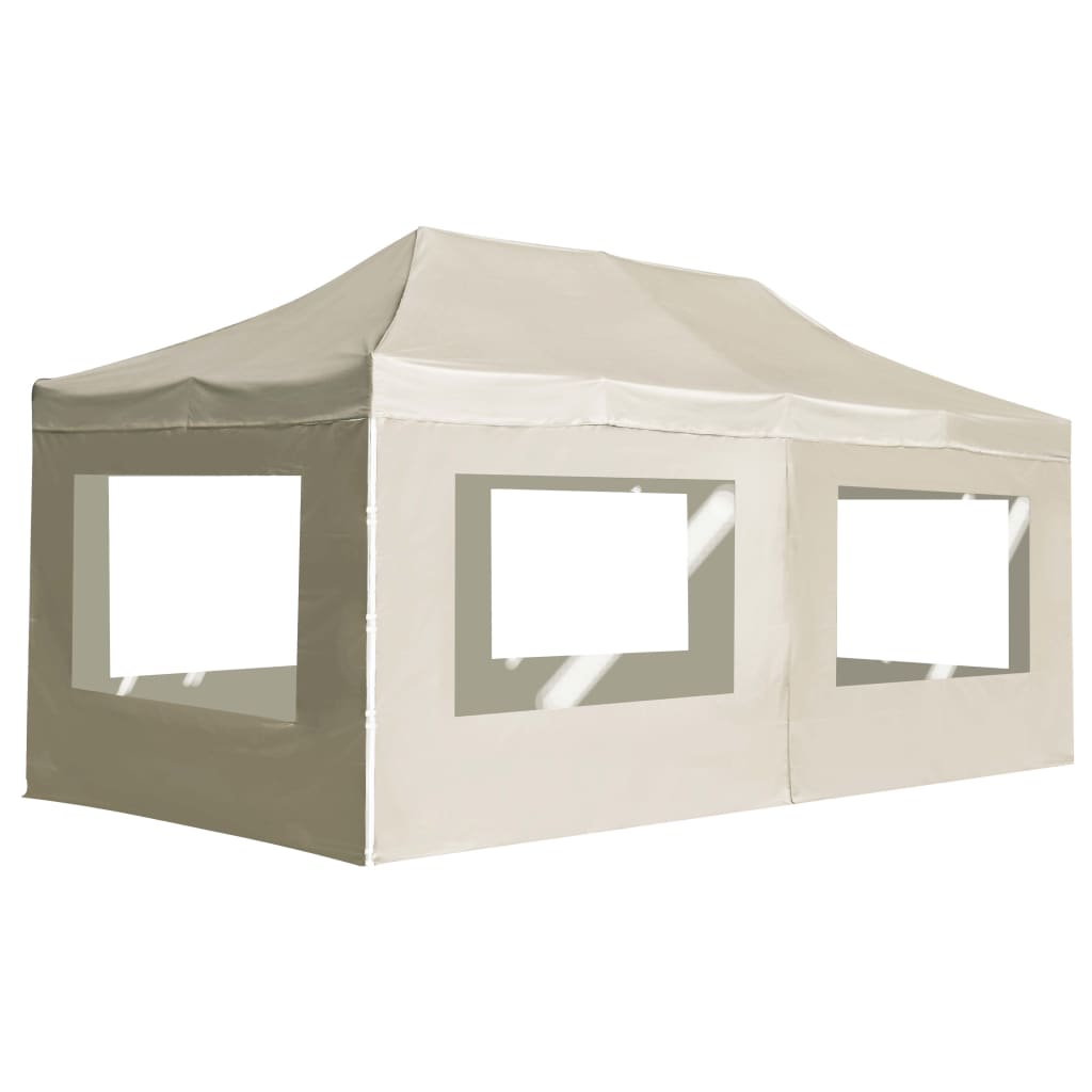 Carpa plegable profesional y paredes aluminio crema 6x3m v0602 Vetonek
