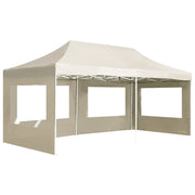 Vetonek Carpa plegable profesional y paredes aluminio crema 6x3m