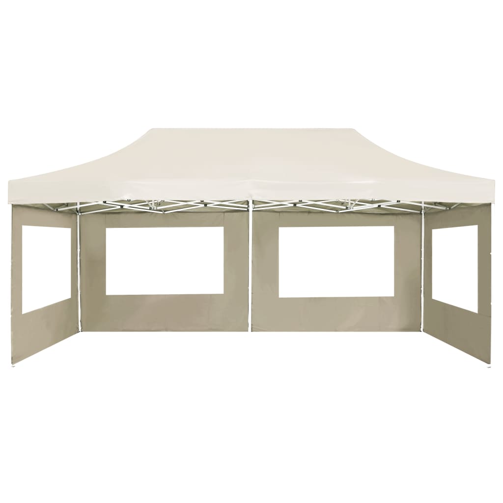 Carpa plegable profesional y paredes aluminio crema 6x3m - Vetonek