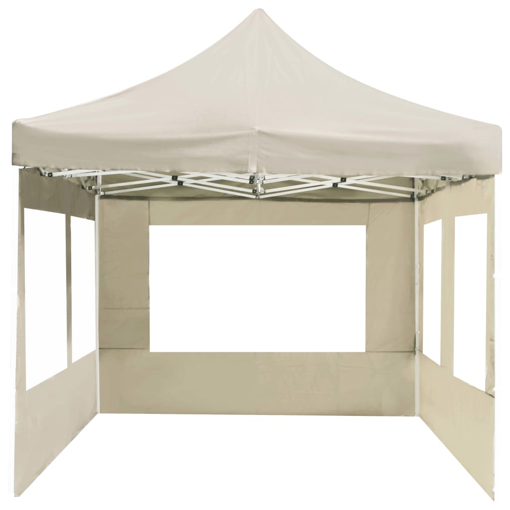 Carpa plegable profesional y paredes aluminio crema 6x3m - Vetonek