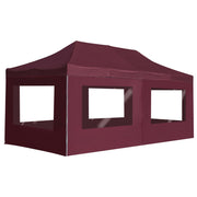 Carpa plegable profesional y paredes aluminio rojo tinto 6x3m v0633 Vetonek