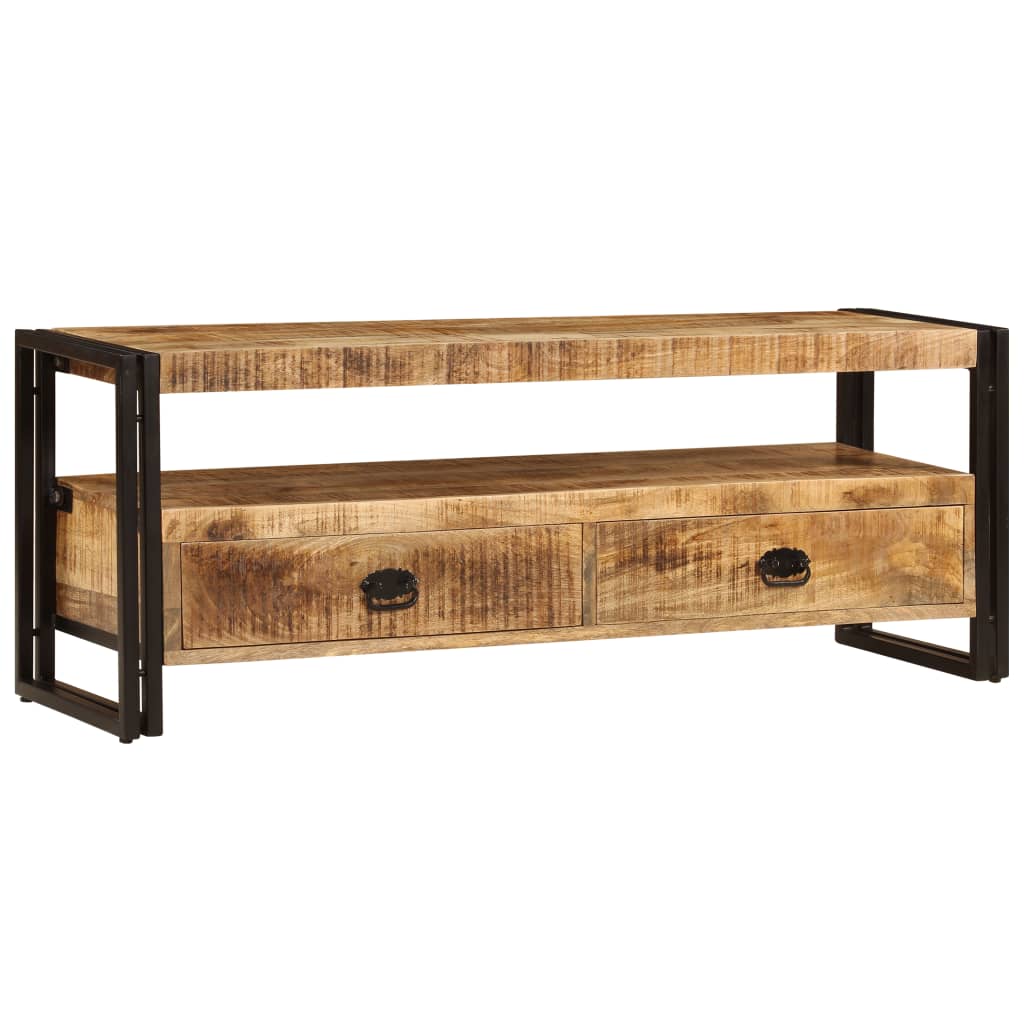 Vetonek Mueble para TV madera maciza de mango 120x35x45 cm