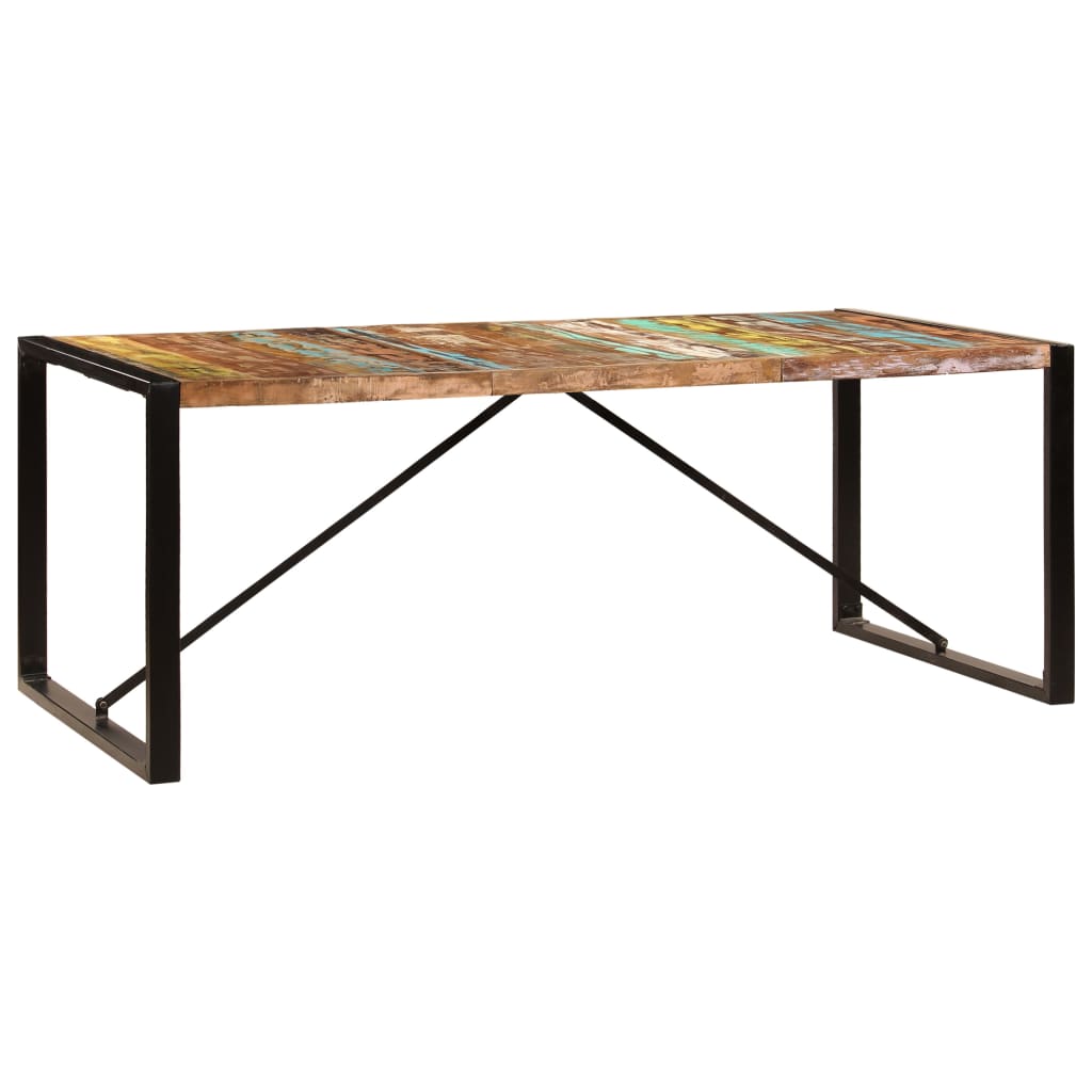 200x100x75 cm Mesa de jantar de madeira maciça