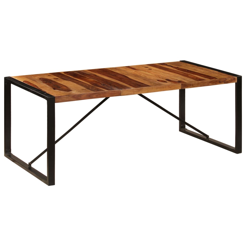 Vetonek Mesa de comedor de madera maciza de sheesham 200x100x75 cm 