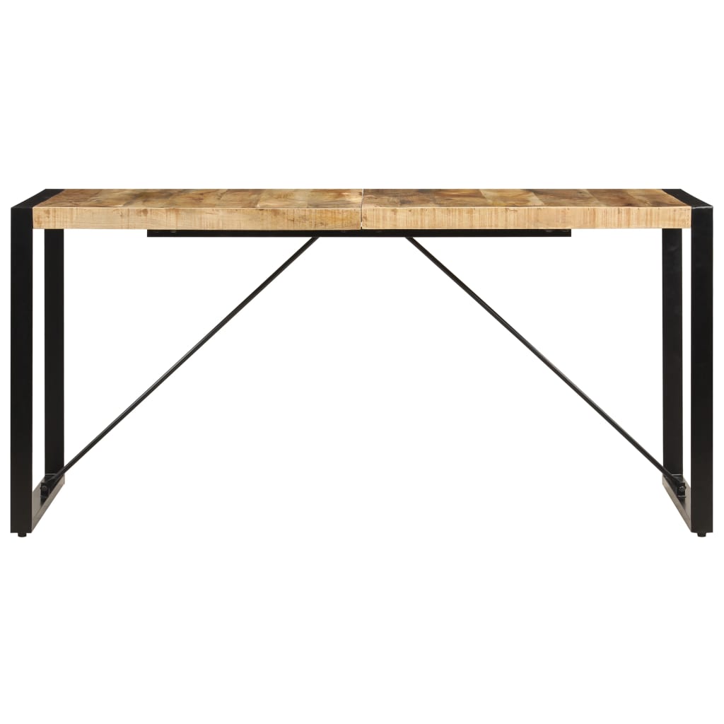 Mesa de comedor de madera maciza de mango 160x80x75 cm