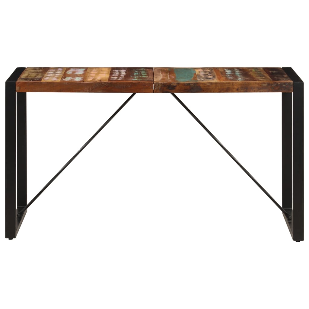 Mesa de comedor de madera maciza reciclada 140x70x75 cm vidaXL