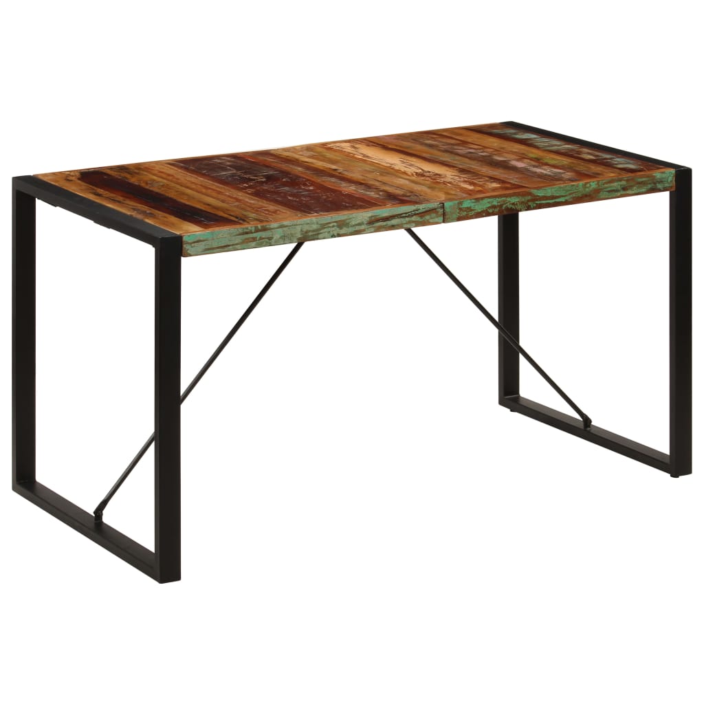 Mesa de comedor de madera maciza reciclada 140x70x75 cm vidaXL