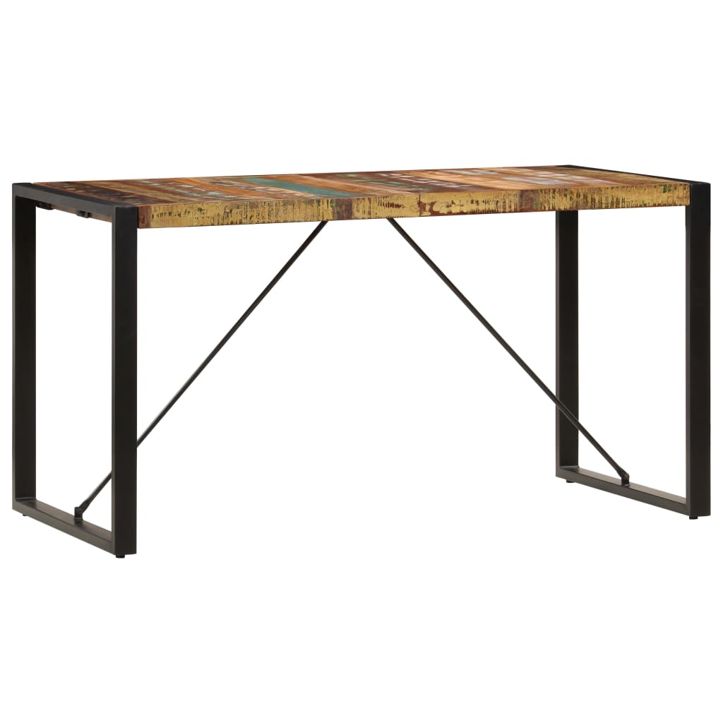 Mesa de comedor de madera maciza reciclada 140x70x75 cm vidaXL