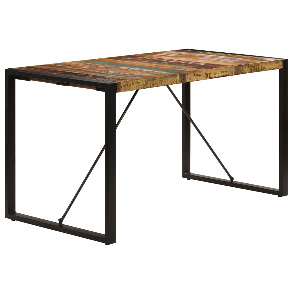 Mesa de comedor de madera maciza reciclada 140x70x75 cm vidaXL