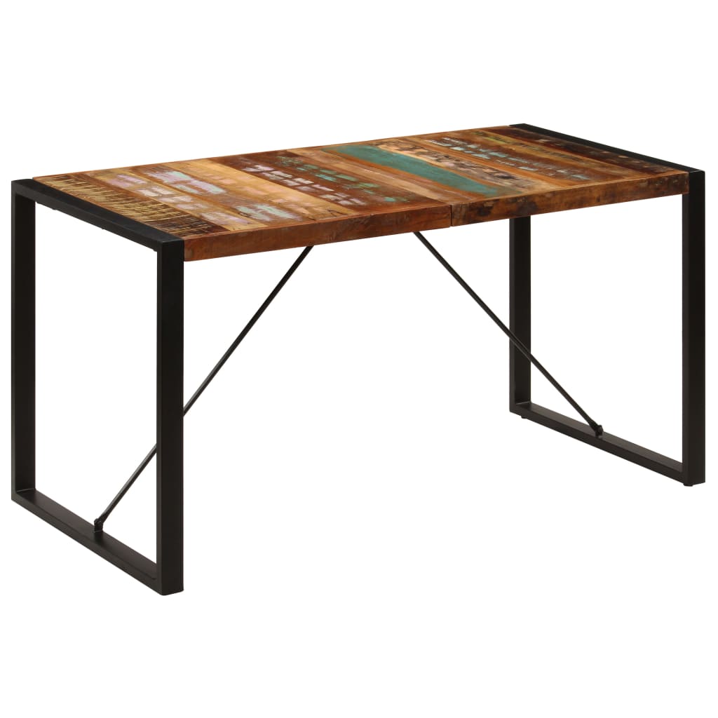 Mesa de comedor de madera maciza reciclada 140x70x75 cm vidaXL