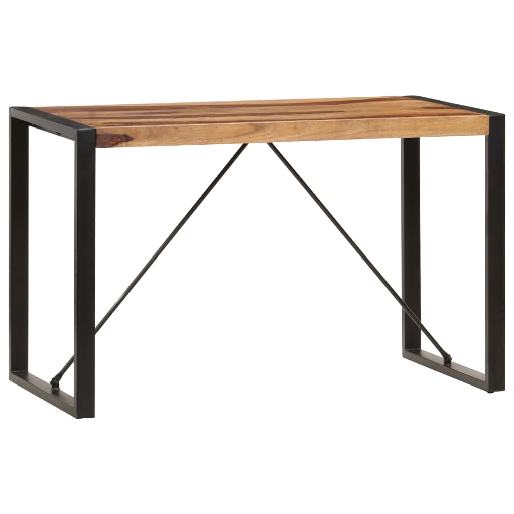 Mesa de comedor de madera maciza de sheesham 120x60x76 cm