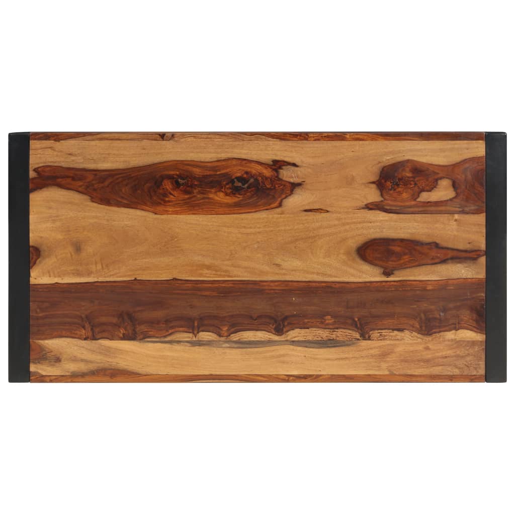 Mesa de centro de madera maciza de sheesham 120x60x40 cm