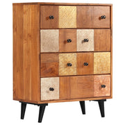 Cómoda de cajones madera maciza de acacia 60x30x75 cm v1562 Vetonek