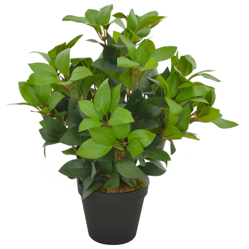 Vetonek Planta artificial árbol de laurel con macetero 40 cm verde