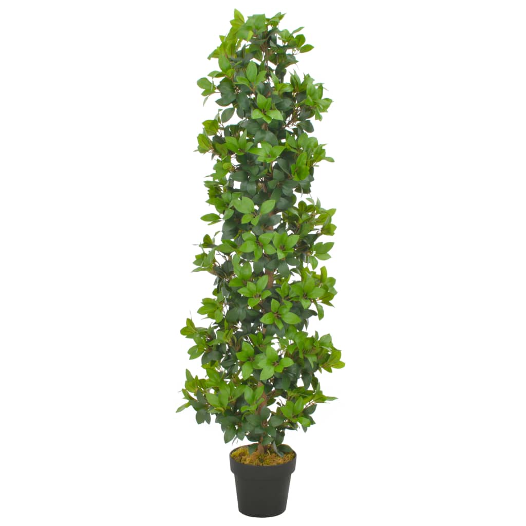 Vetonek Planta artificial árbol de laurel con macetero 150 cm verde