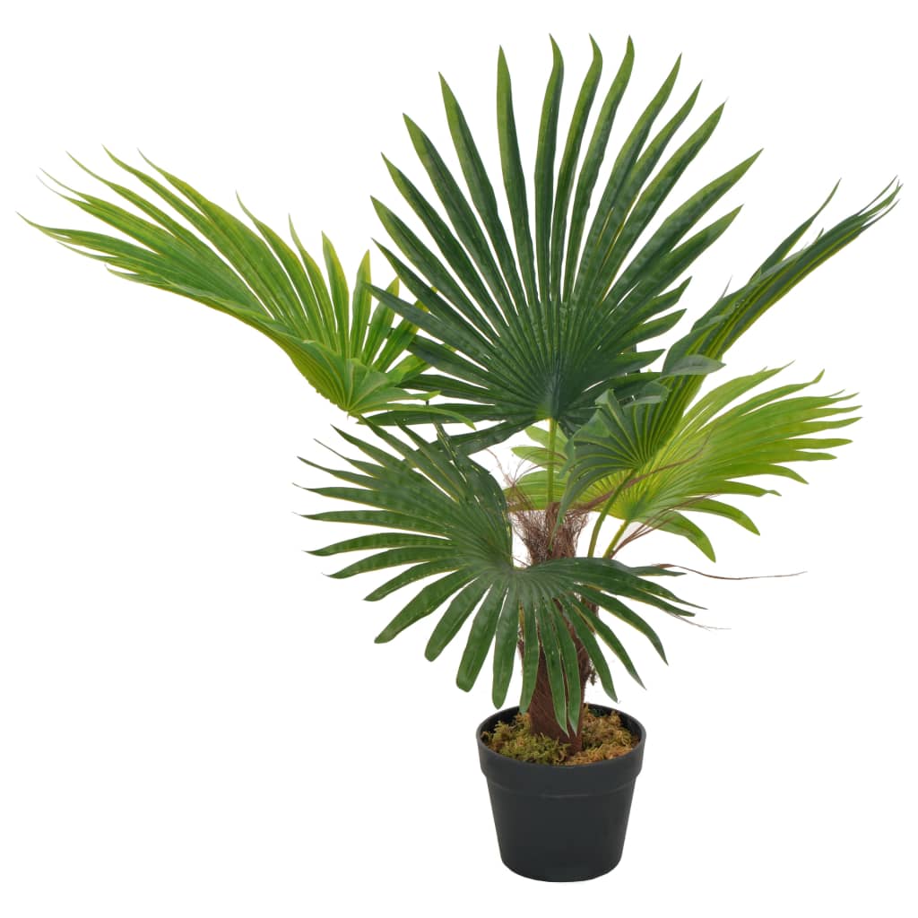 Vetonek Planta artificial palmera con macetero 70 cm verde