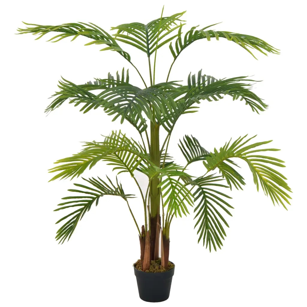 Vetonek Planta artificial palmera con macetero 120 cm verde