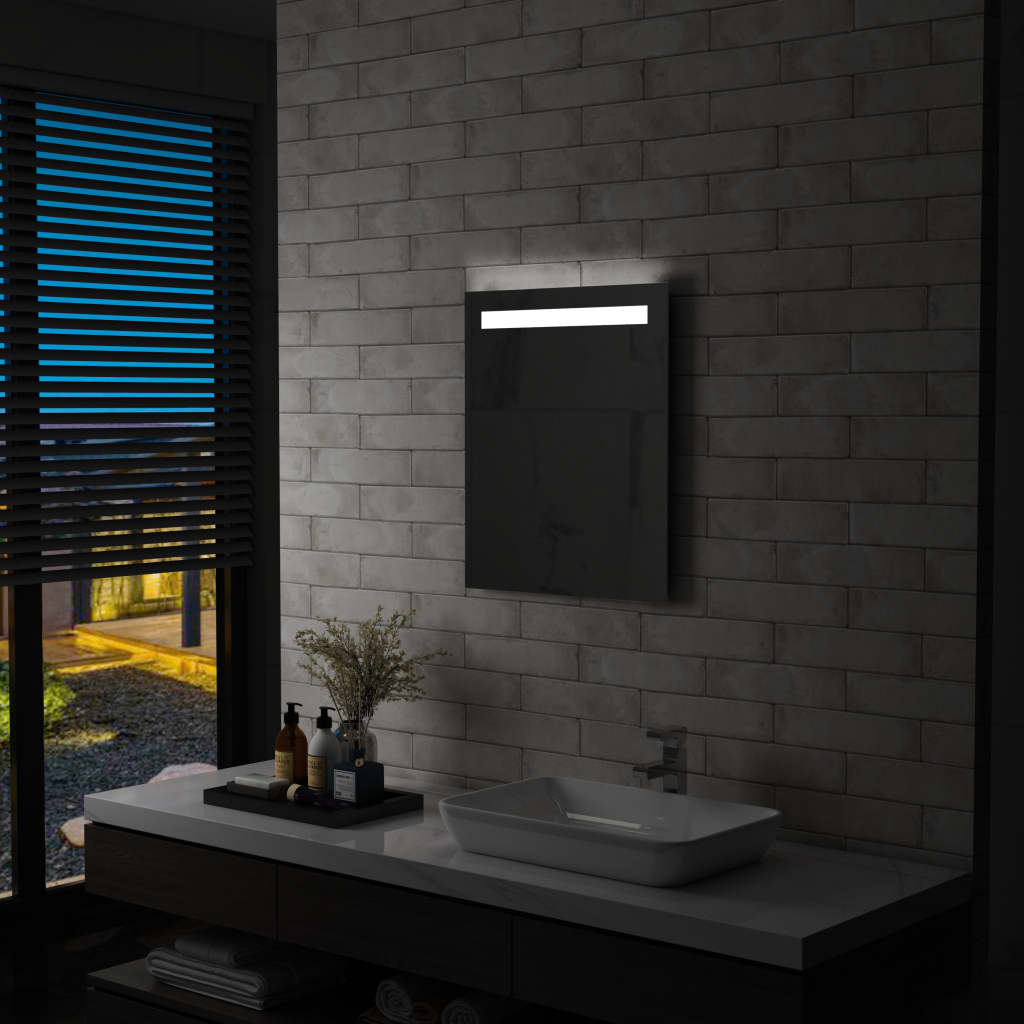 Vetonek Espejo de pared de baño con LED 50x60 cm