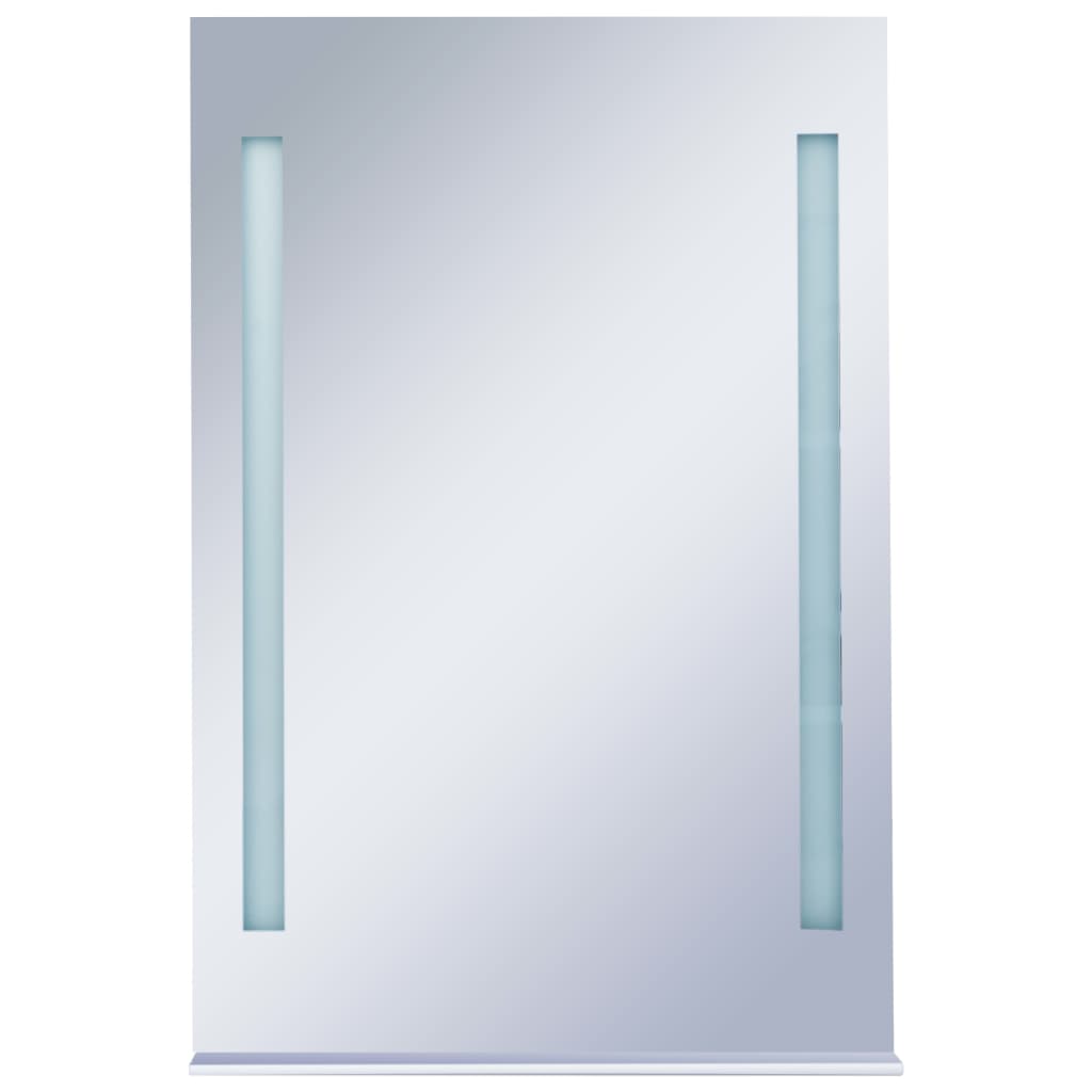 Bathroom mirror with LED and shelf 60x80 cm