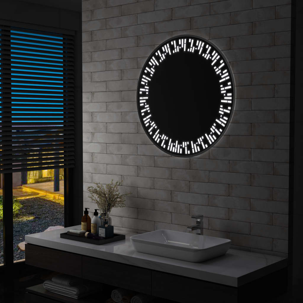 Vetonek Espejo de baño con LED 80 cm