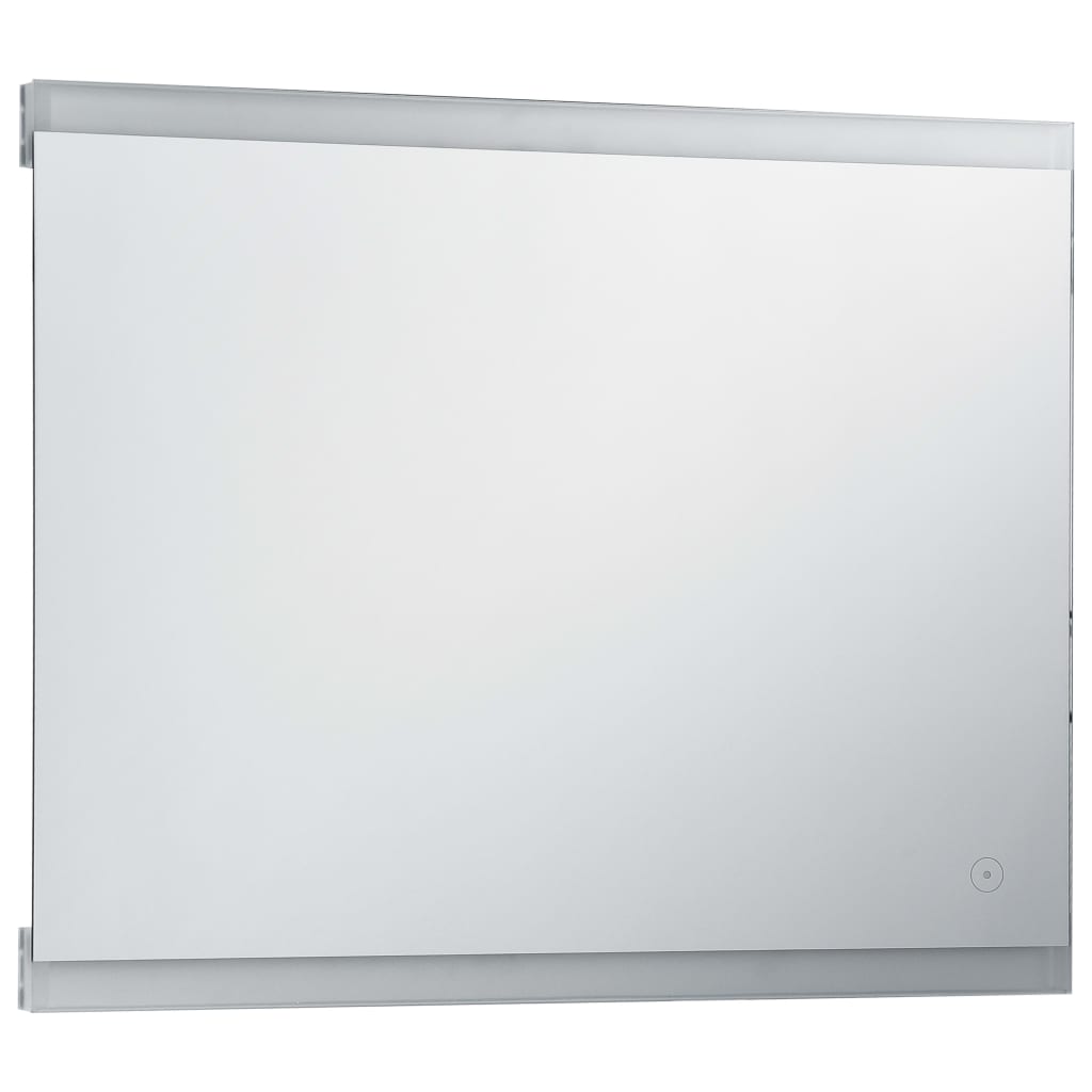 Espejo de pared de baño con LED y sensor táctil 80x60 cm vidaXL