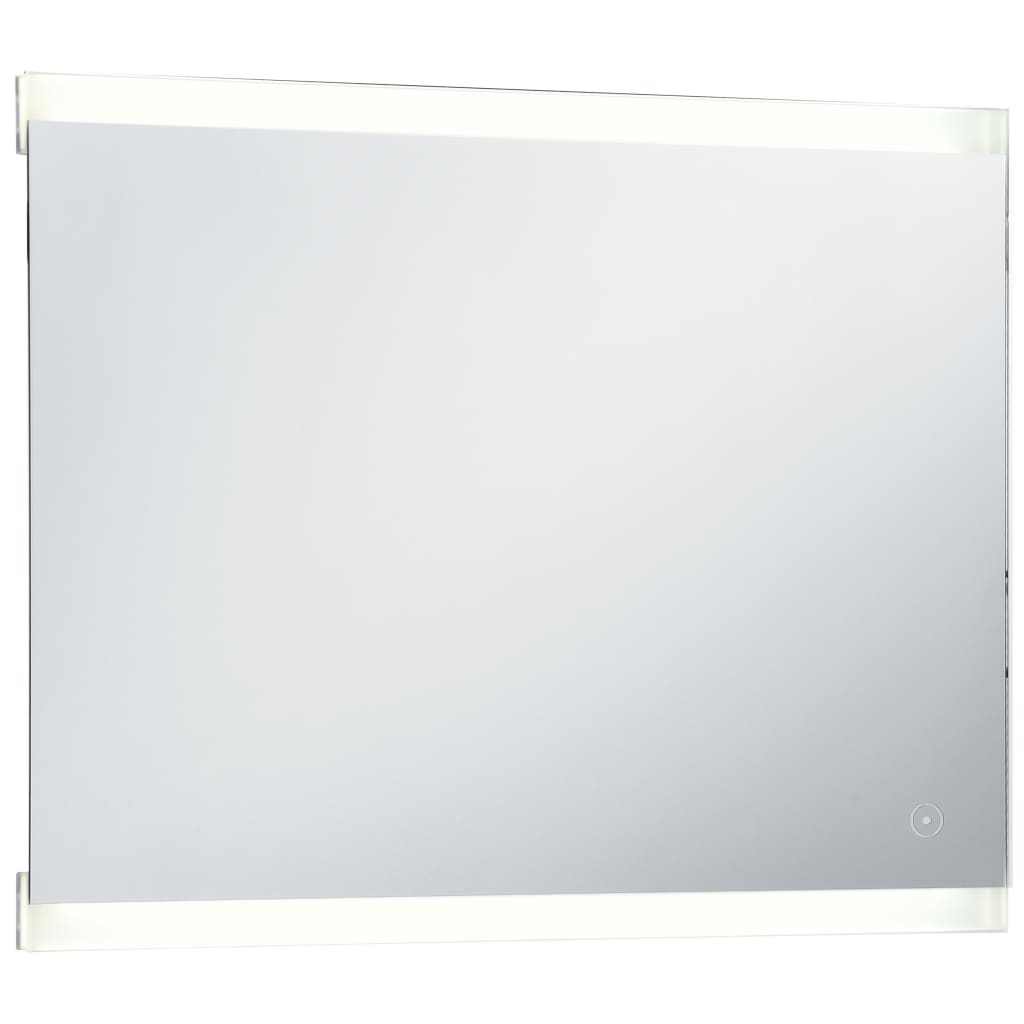 Espejo de pared de baño con LED y sensor táctil 80x60 cm vidaXL