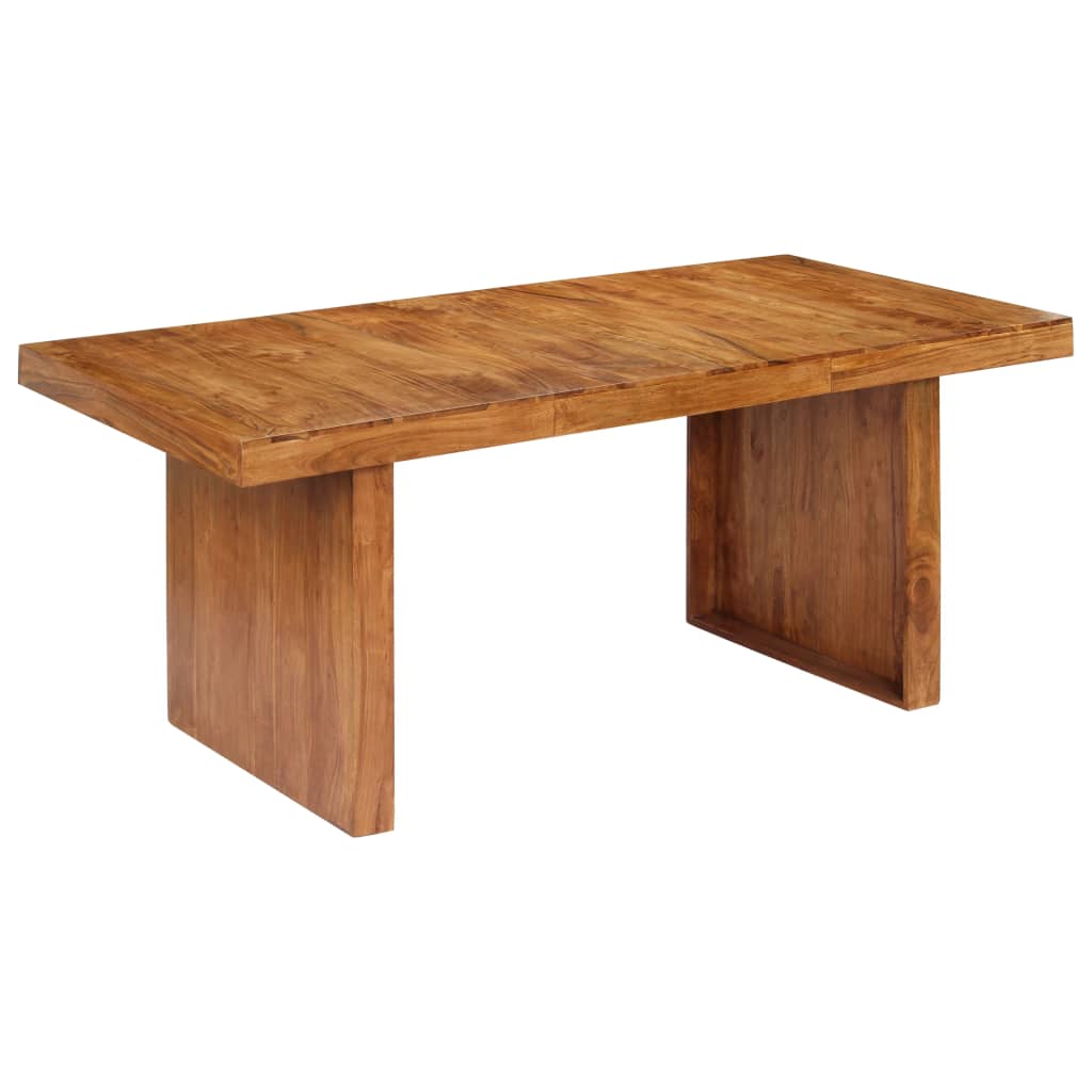 Vetonek Mesa de comedor de madera maciza de acacia 180x90x75 cm