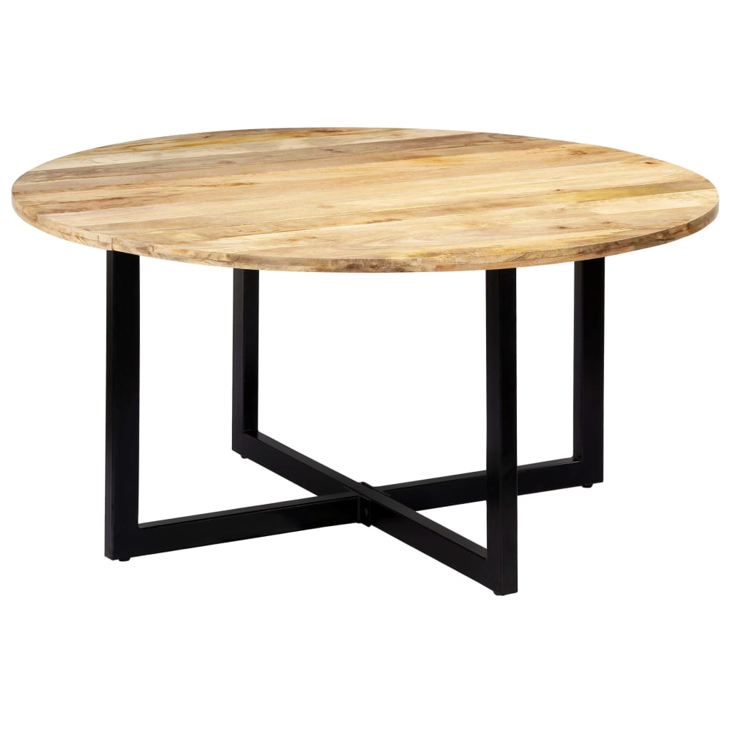 Vetonek Mesa de comedor de madera maciza de mango 150x73 cm